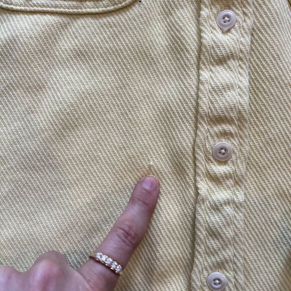 Outerknown Chroma Blanket Shirt Women's Buttercream Yellow-Size M/L - Picture 7 of 10